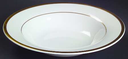 Golden Eternity Rim Soup Bowl