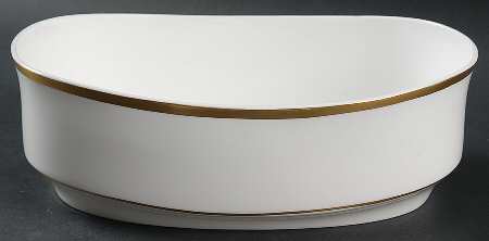 Golden Eternity 8" Oval Vegetable Bowl