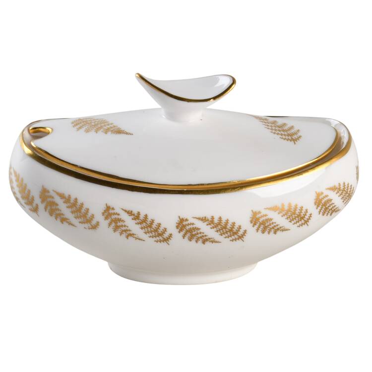 Golden Fern Mustard Jar & Lid