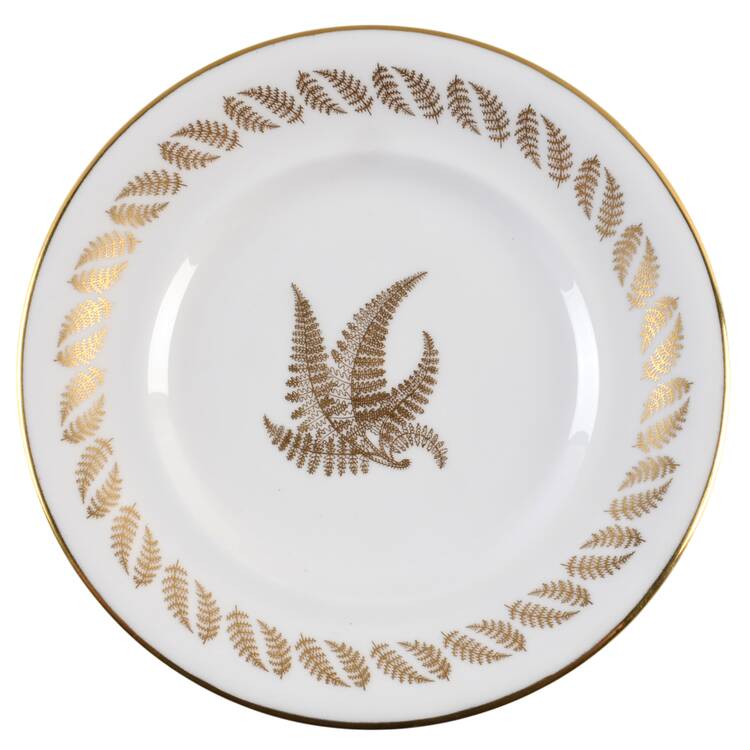 Golden Fern Bread & Butter Plate