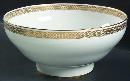 Golden Honeycomb 10" Large Salad Serving Bowl