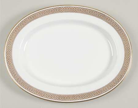 Golden Honeycomb 13" Oval Serving Platter