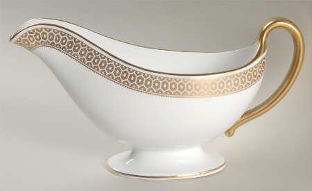 Golden Honeycomb Gravy Boat