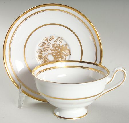 Golden Harvest Footed Cup & Saucer Set