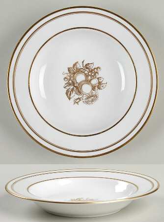 Golden Harvest Rim Soup Bowl