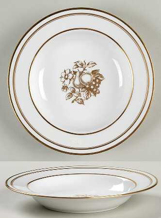 Golden Harvest Rim Soup Bowl