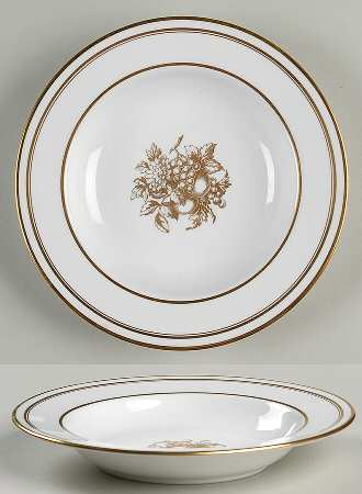 Golden Harvest Rim Soup Bowl