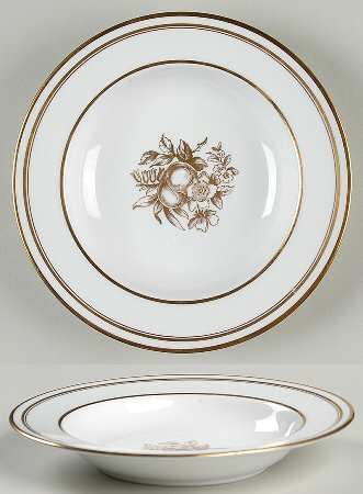 Golden Harvest Rim Soup Bowl