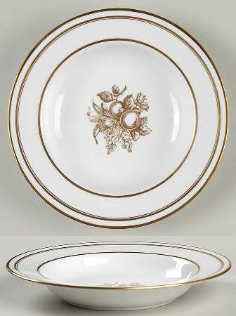 Golden Harvest Rim Soup Bowl