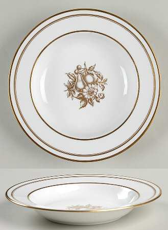 Golden Harvest Rim Soup Bowl