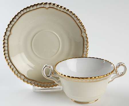 Goldsmith Footed Bouillon Cup & Saucer