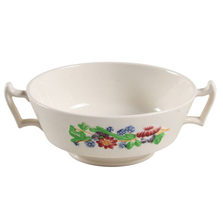 Golden State Footed Cream Soup Bowl
