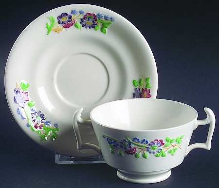Golden State Footed Bouillon Cup & Saucer