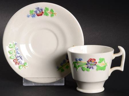 Golden State Footed Demitasse Cup & Saucer Set