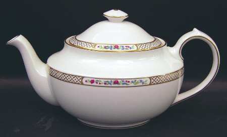 Golden Trellis Teapot & Lid