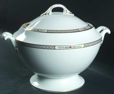 Golden Trellis Tureen &  Lid