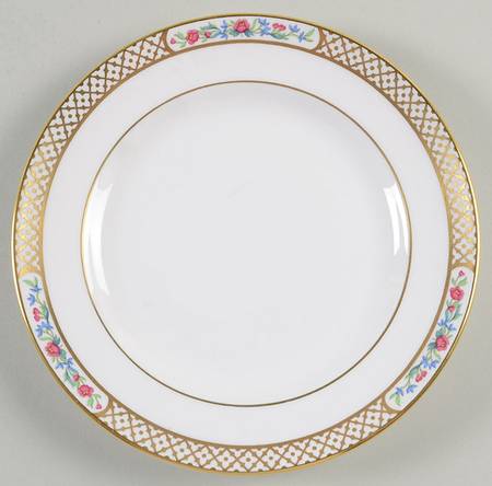 Golden Trellis Bread & Butter Plate