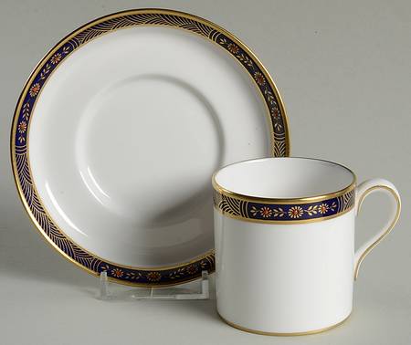 Granville Flat Demitasse Cup & Saucer Set