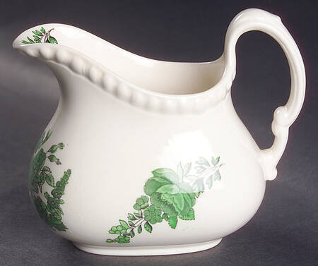 Green Basket (Earthenware, Gadroon, Not Trim) Creamer