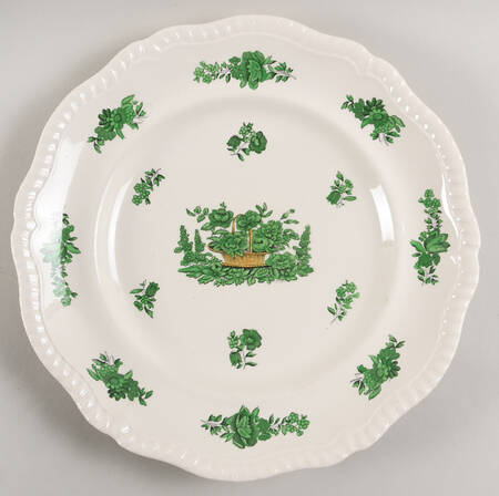 Green Basket (Earthenware, Gadroon, Not Trim) Salad Plate