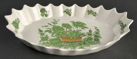 Green Basket (Earthenware, Gadroon, Not Trim) Jubilee Platter