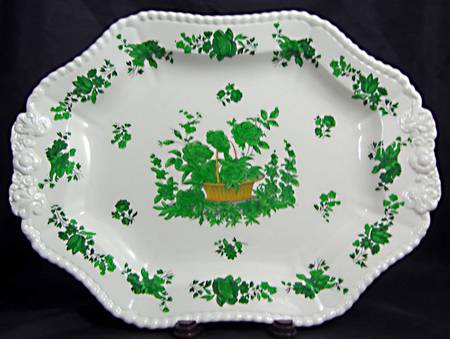 Green Basket (Earthenware, Gadroon, Not Trim) Underplate for Tureen