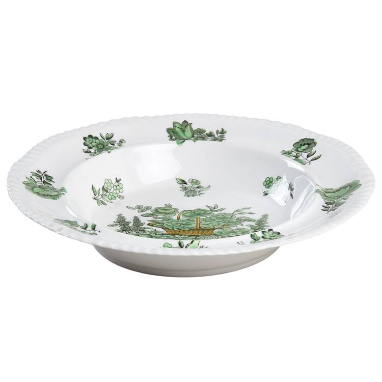 Green Basket (Bone, Gadroon, No Trim) Lid for Round Butter