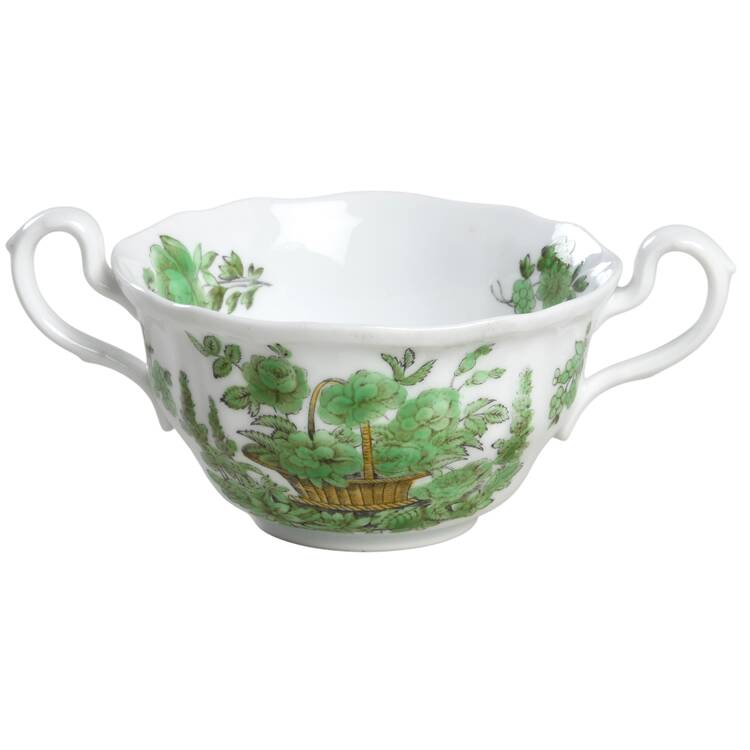 Green Basket (Stafford, No Trim) Footed Bouillon Cup