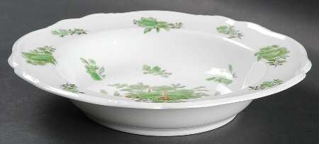 Green Basket (Stafford, No Trim) Rim Soup Bowl