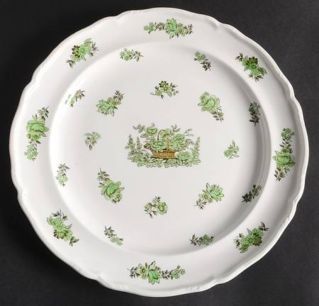 Green Basket (Stafford, No Trim) 12" Chop Plate (Round Platter)