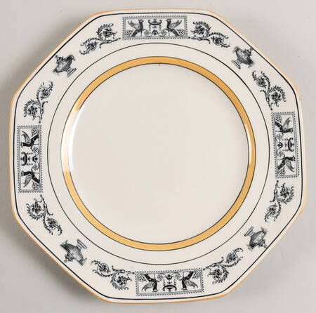Grecian Border Octagonal Luncheon Plate
