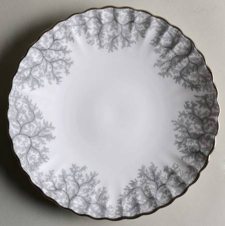 Gray Coral Salad Plate