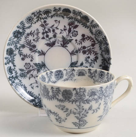 Gray Delhi Oversized Cup & Saucer Set