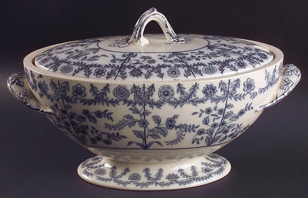 Gray Delhi Tureen &  Lid