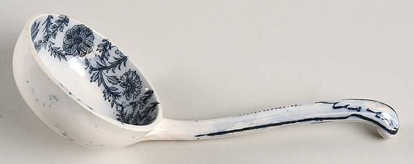 Gray Delhi Solid Piece Sauce Ladle