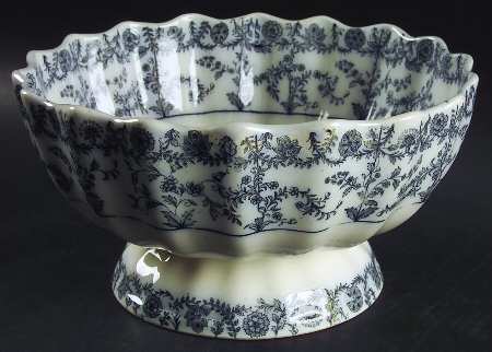 Gray Delhi Large Footed Fruit Bowl