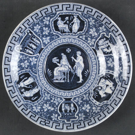 Greek Blue Saucer