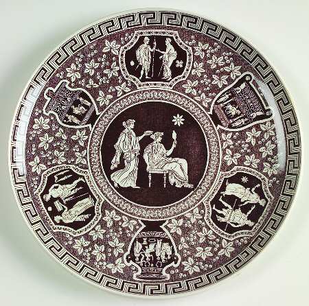Greek Brown Salad Plate