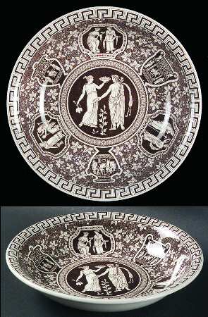 Greek Brown Coupe Soup Bowl