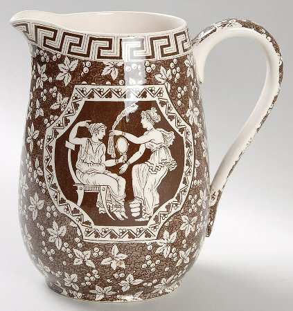 Greek Brown 32 Oz Pitcher