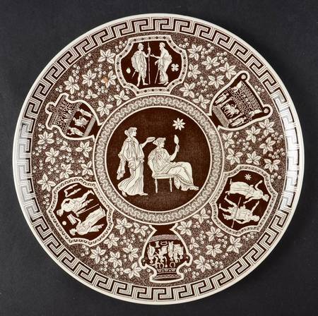 Greek Brown Salad Plate