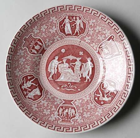 Greek Red Saucer for Jumbo Cup