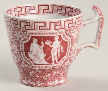 Greek Red Footed Demitasse Cup
