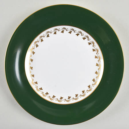 Green Velvet Luncheon Plate