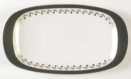 Green Velvet Large Sandwich Tray