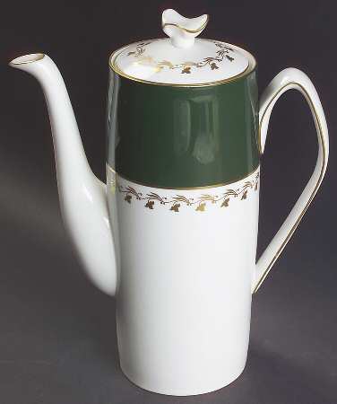 Green Velvet Coffee Pot & Lid