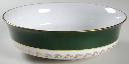 Green Velvet 9" Round Vegetable Bowl