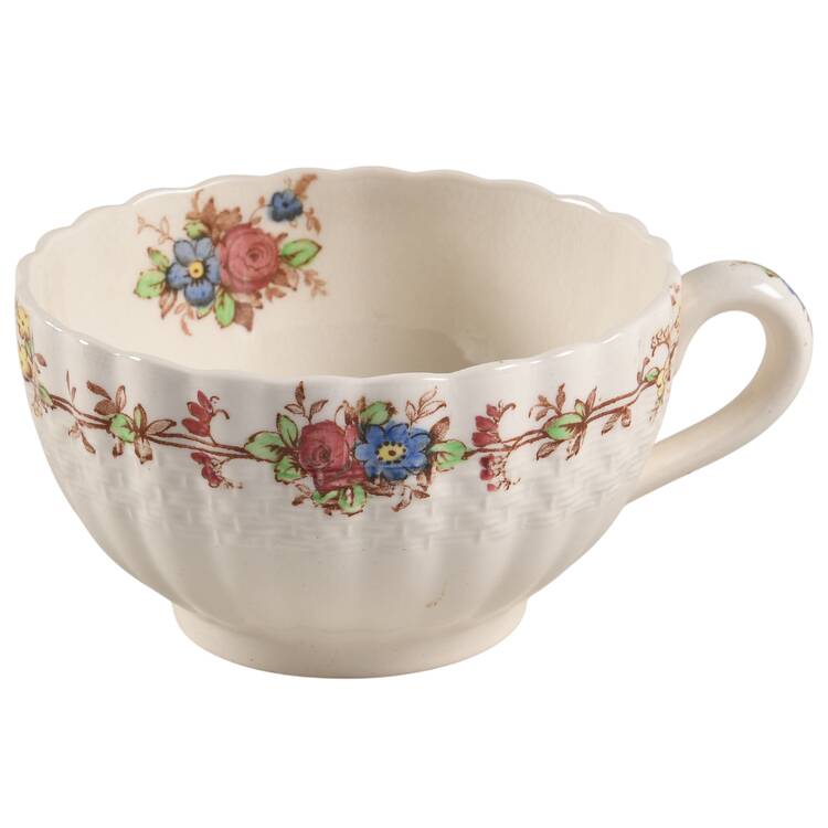 Hazel Dell Off White Footed Cup