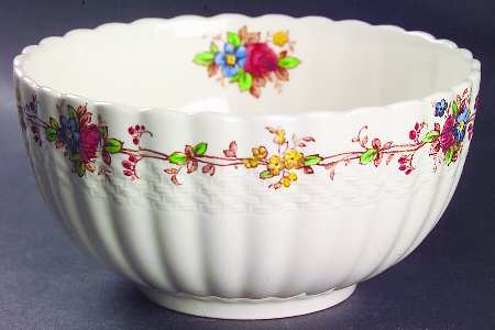 Hazel Dell Off White Cranberry Bowl