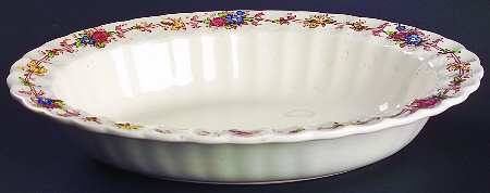 Hazel Dell Off White 10" Oval Vegetable Bowl